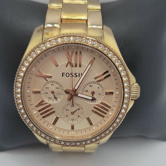 Fossil Cecile AM4483 Womens Stainless Steel Analog Dial Quartz Wrist Watch BC554 - Picture 1 of 10